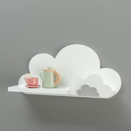 Półka Clouds 53x17x27cm grey, 53 x 17 x 27 cm