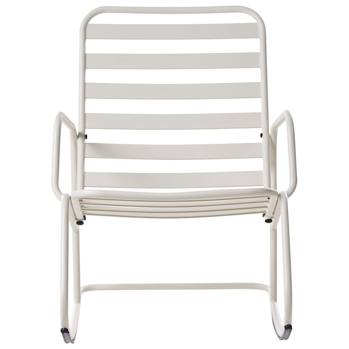 Fotel bujany ogrodowy TURI Metal Biały