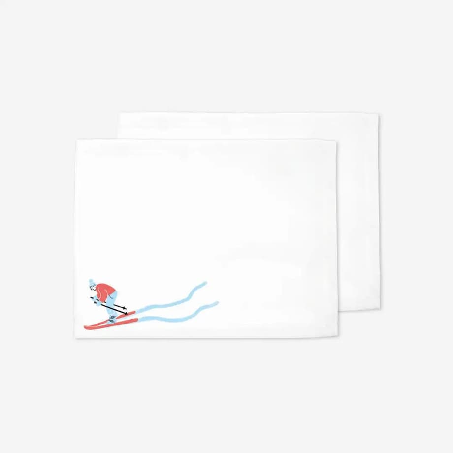 Podkładki świąteczne - Narciarz