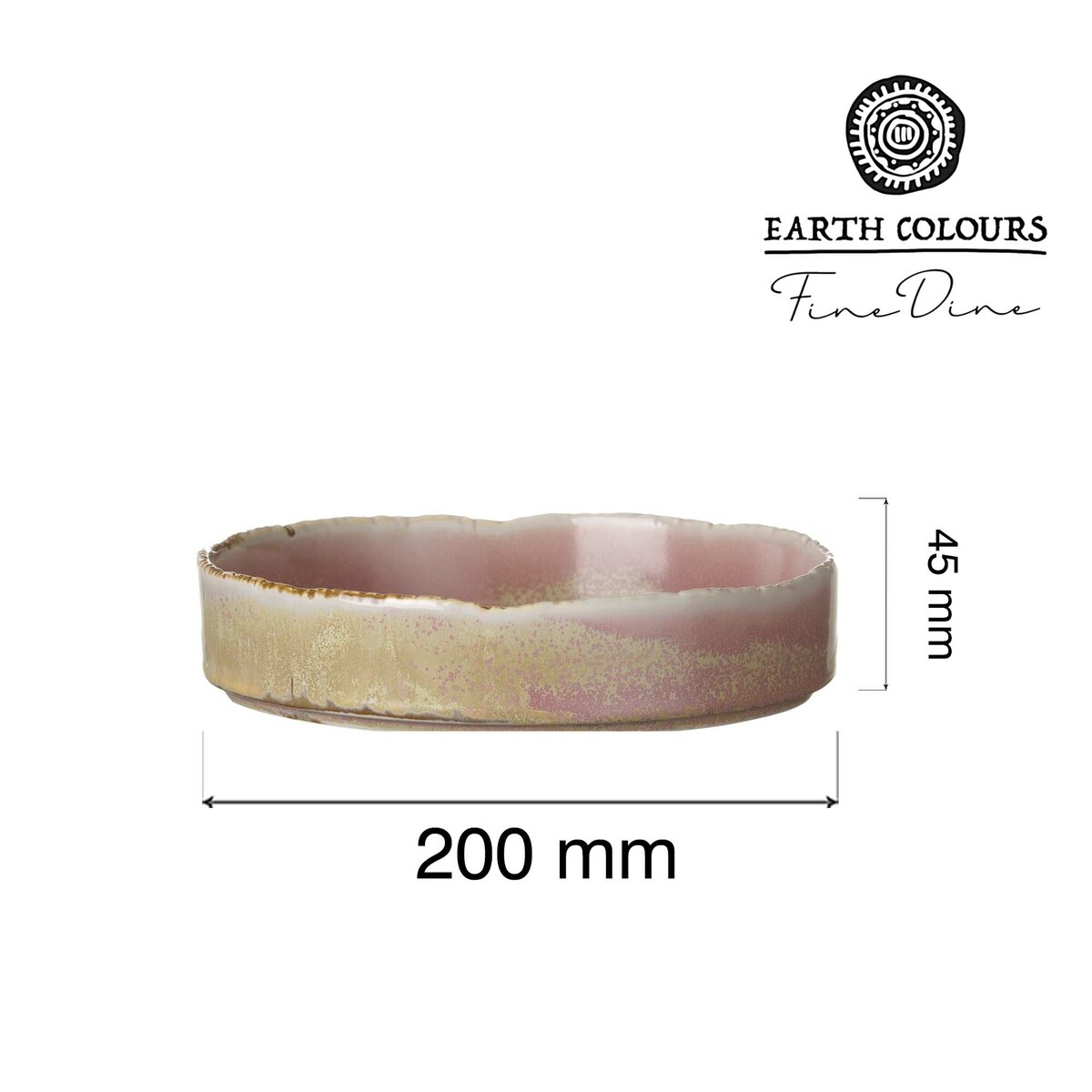 Talerz deserowy z wysokim rantem Rosa, 200mm