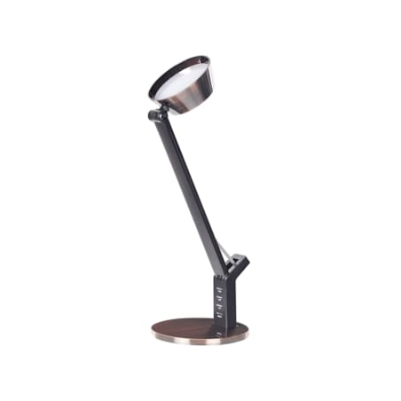 Lampa biurkowa LED metalowa z portem USB miedziana CHAMAELEON