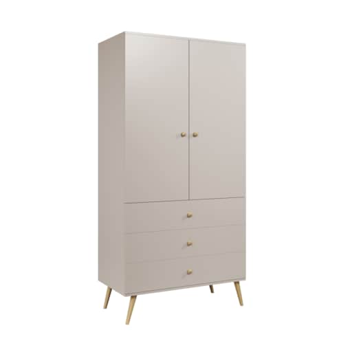 Szafa z szufladami i drążkiem w stylu Boho - Kaszmir