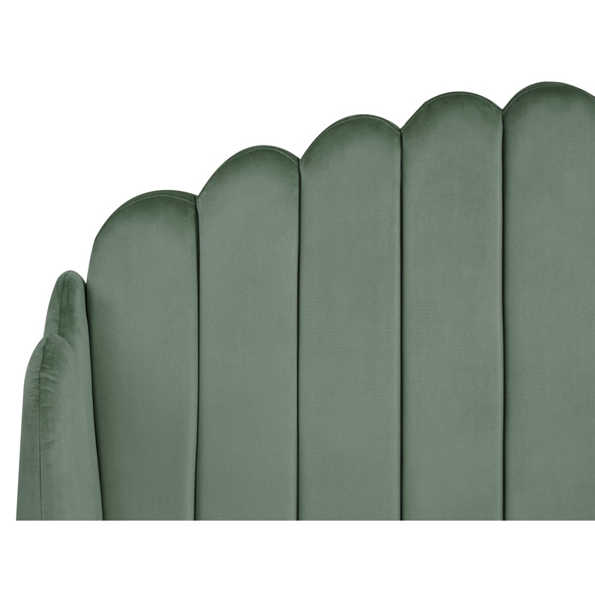 Łóżko Welur AMBILLOU 120 x 200 cm Zielony