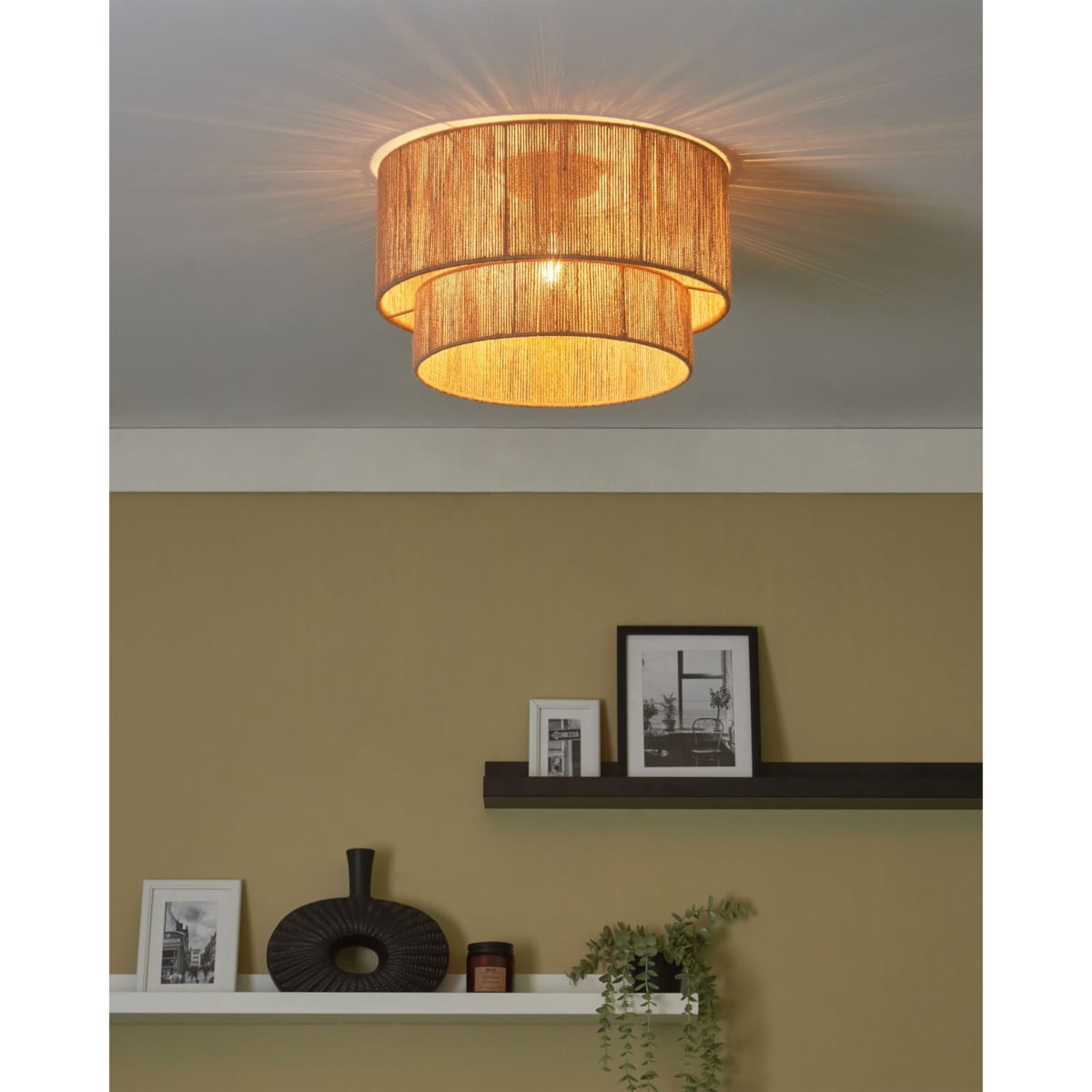 Lampa sufitowa DORING Juta Naturalny
