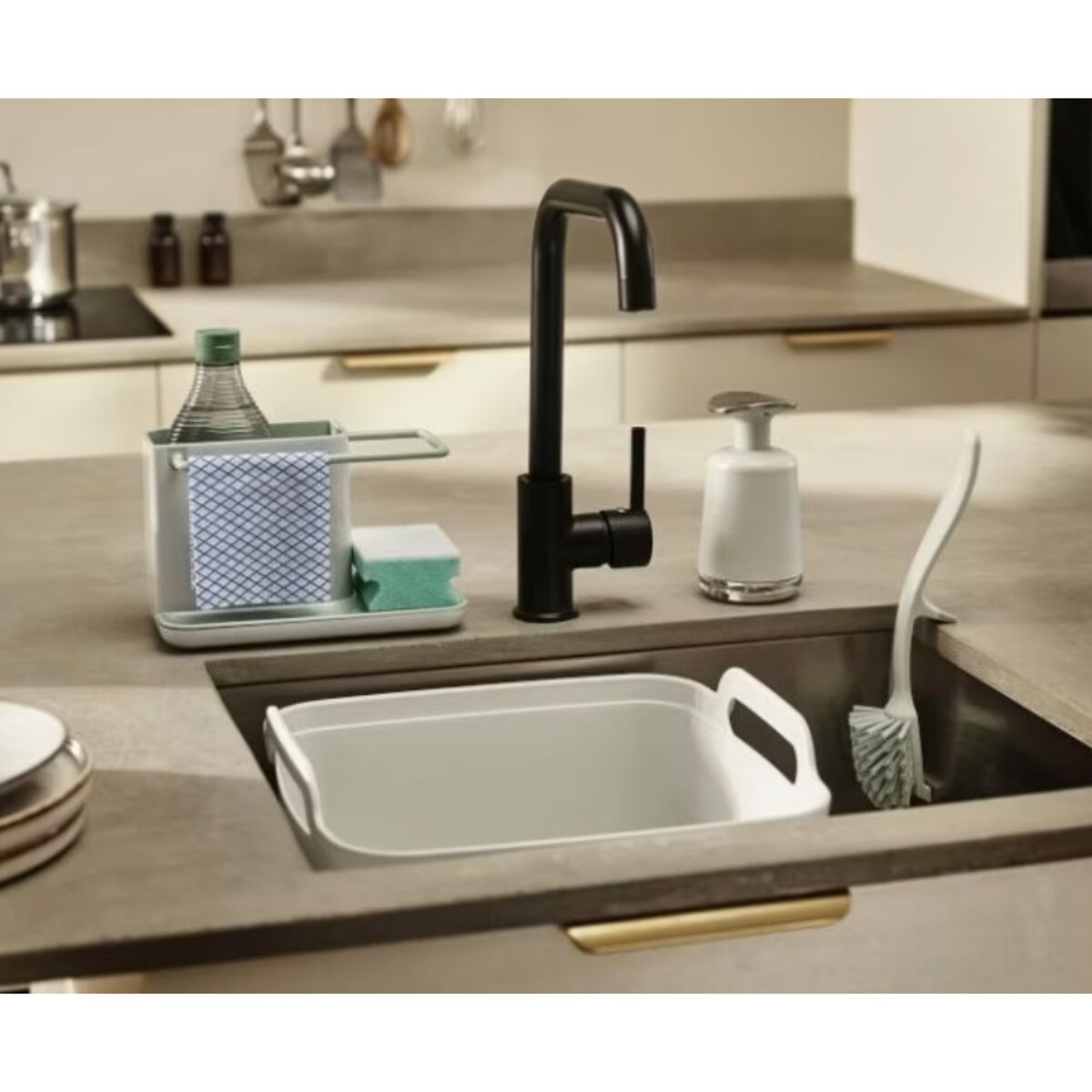 Szczotka do naczyń Edge Sage, 7 x 29 x 5 cm, Joseph Joseph