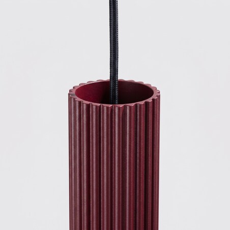 Lampa wisząca KARBON 1 burgund