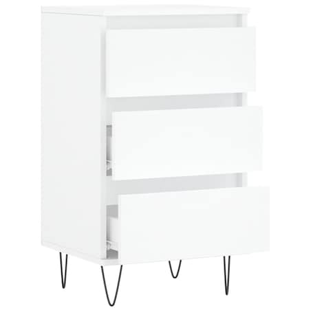 vidaXL Komoda, biała, 40x35x70 cm, materiał drewnopochodny