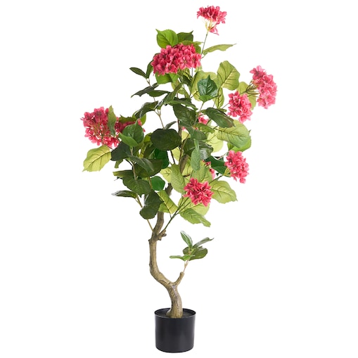 Sztuczna roślina HORTENSIUM 120 cm Czerwony