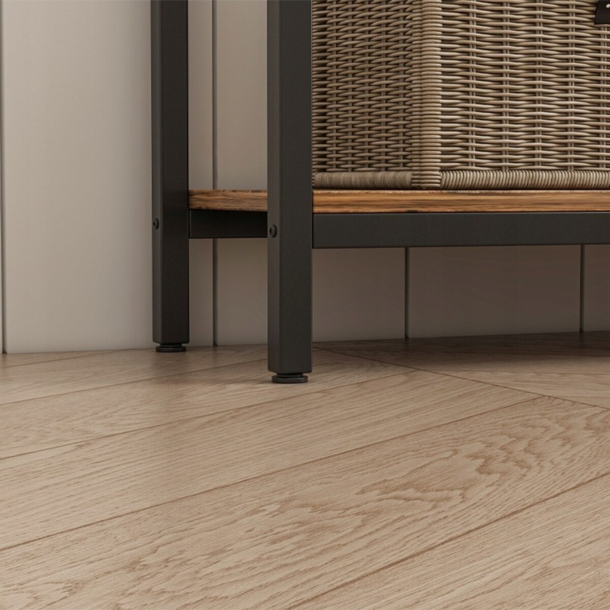 Konsola stolik regał z półką loft industrialny rustykalny brąz szafka 100cm