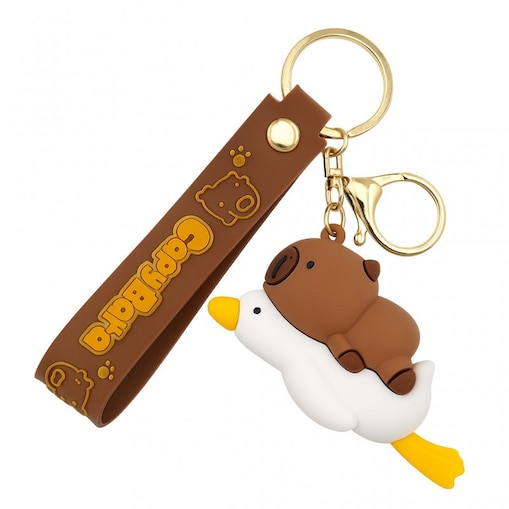 Brelok do kluczy kapibara z gąską CAPYBARA BRL378