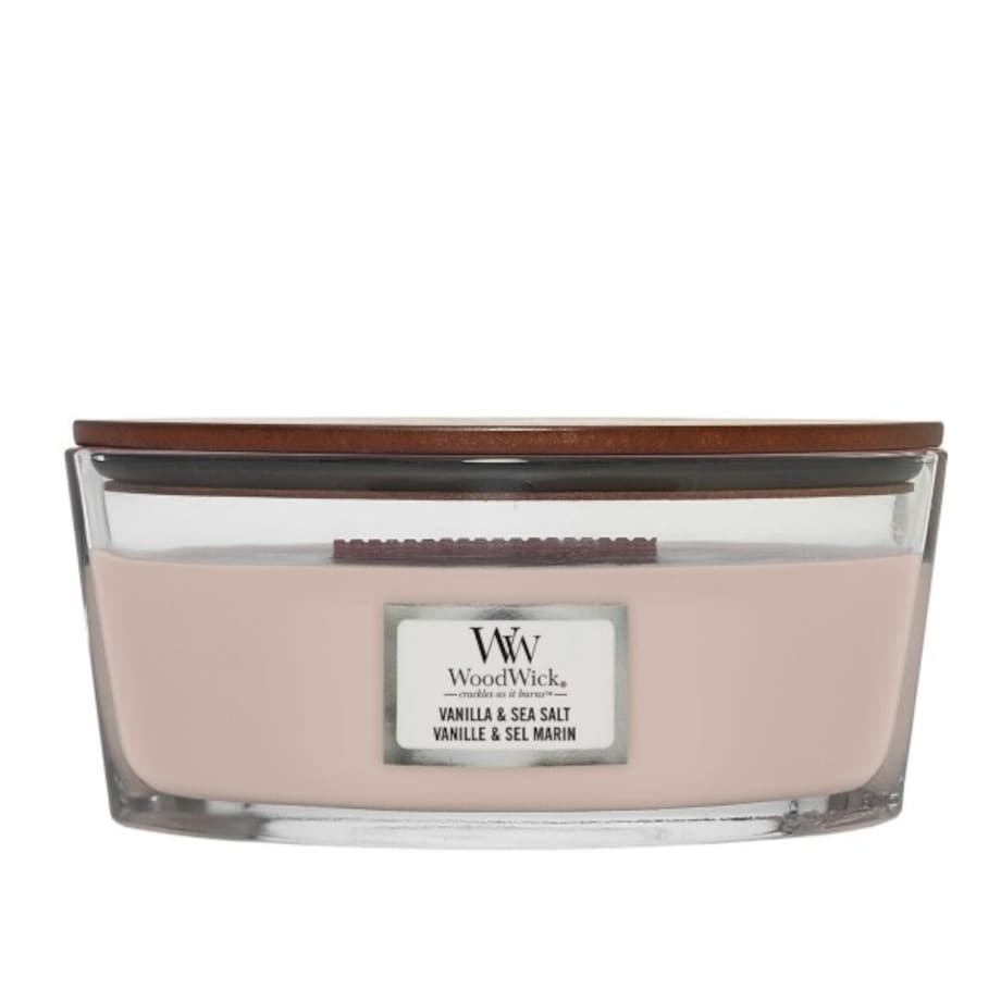 WoodWick świeca Elipsa VANILLA & SEA SALT
