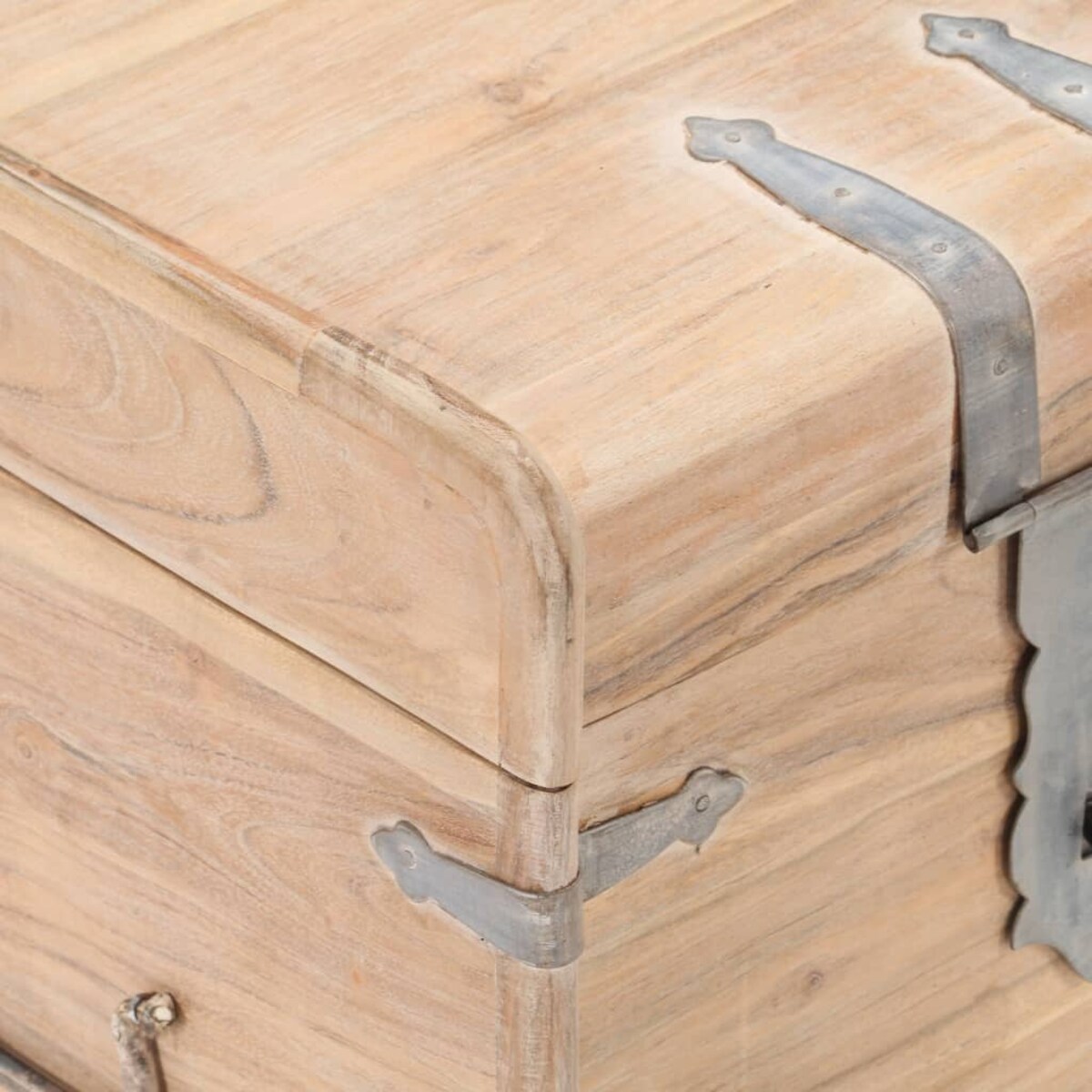 vidaXL Skrzynia, 40x40x40 cm, lite drewno akacjowe