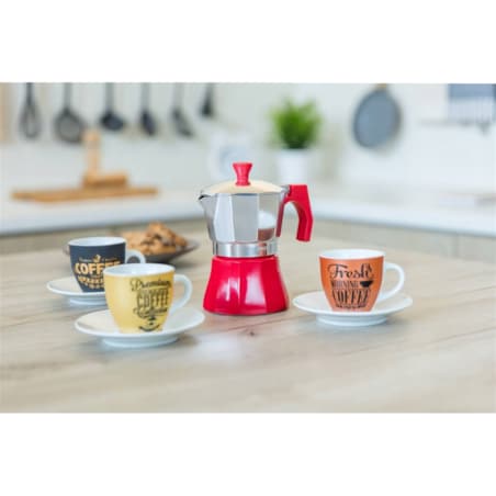 KAWIARKA ZAPARZACZ MOCNEJ KAWY 3 filiżanki espresso mocny smak aluminium