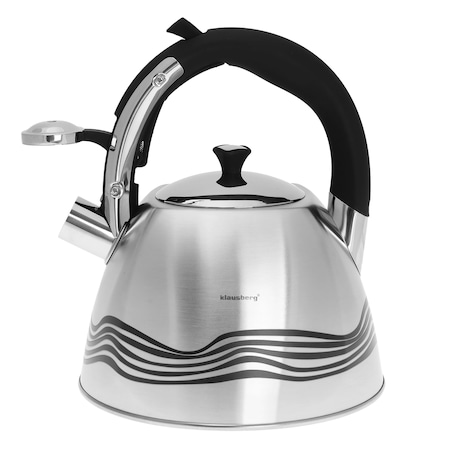 Czajnik stalowy z gwizdkiem 3.0L zmieniający kolor indukcja KLAUSBERG