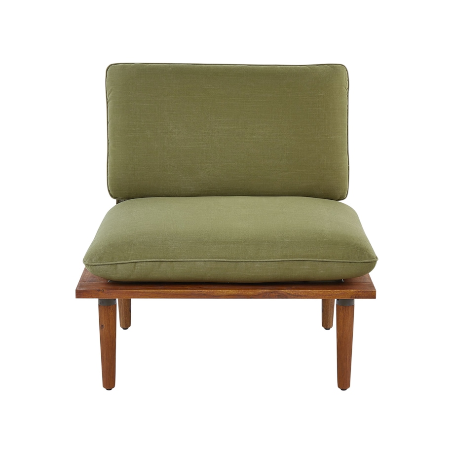 Zestaw wypoczynkowy dla 4 osób Drewno akacjowe (certyfikat FSC®) Oliwkowy FRASCATI