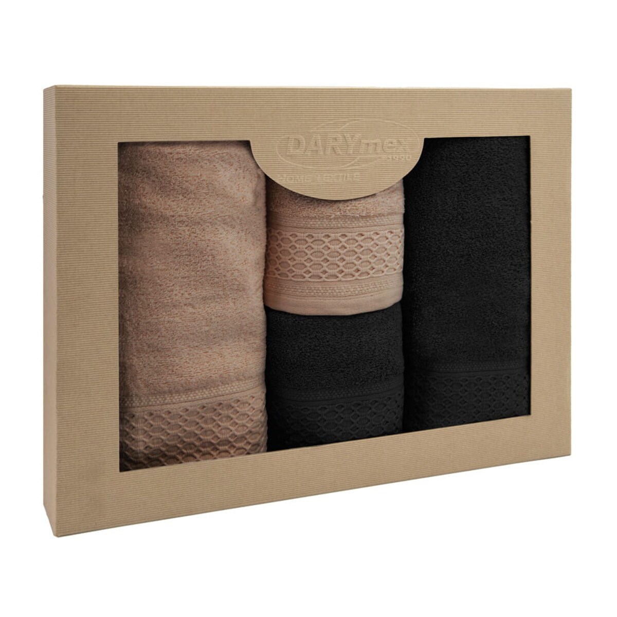 Darymex Komplet ręczników 4 szt. bawełna 100% Solano w eco pudełku 450 gsm