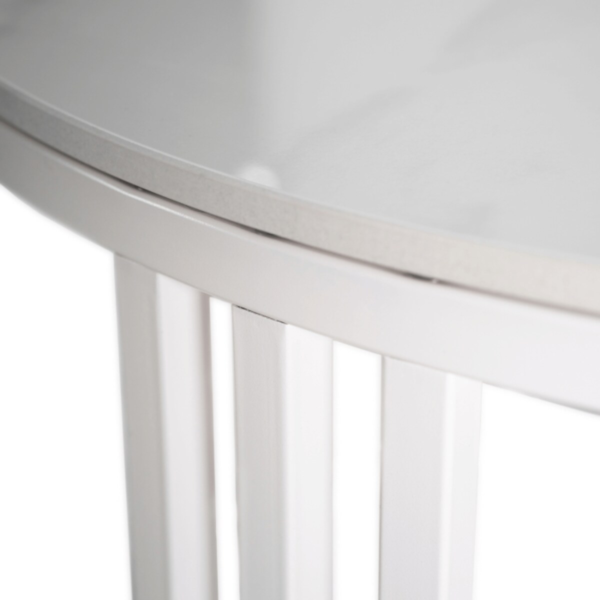 Stolik Kawowy Okrągły Ceramiczny Ława Okrągła Marmur Biały Połysk KORIN