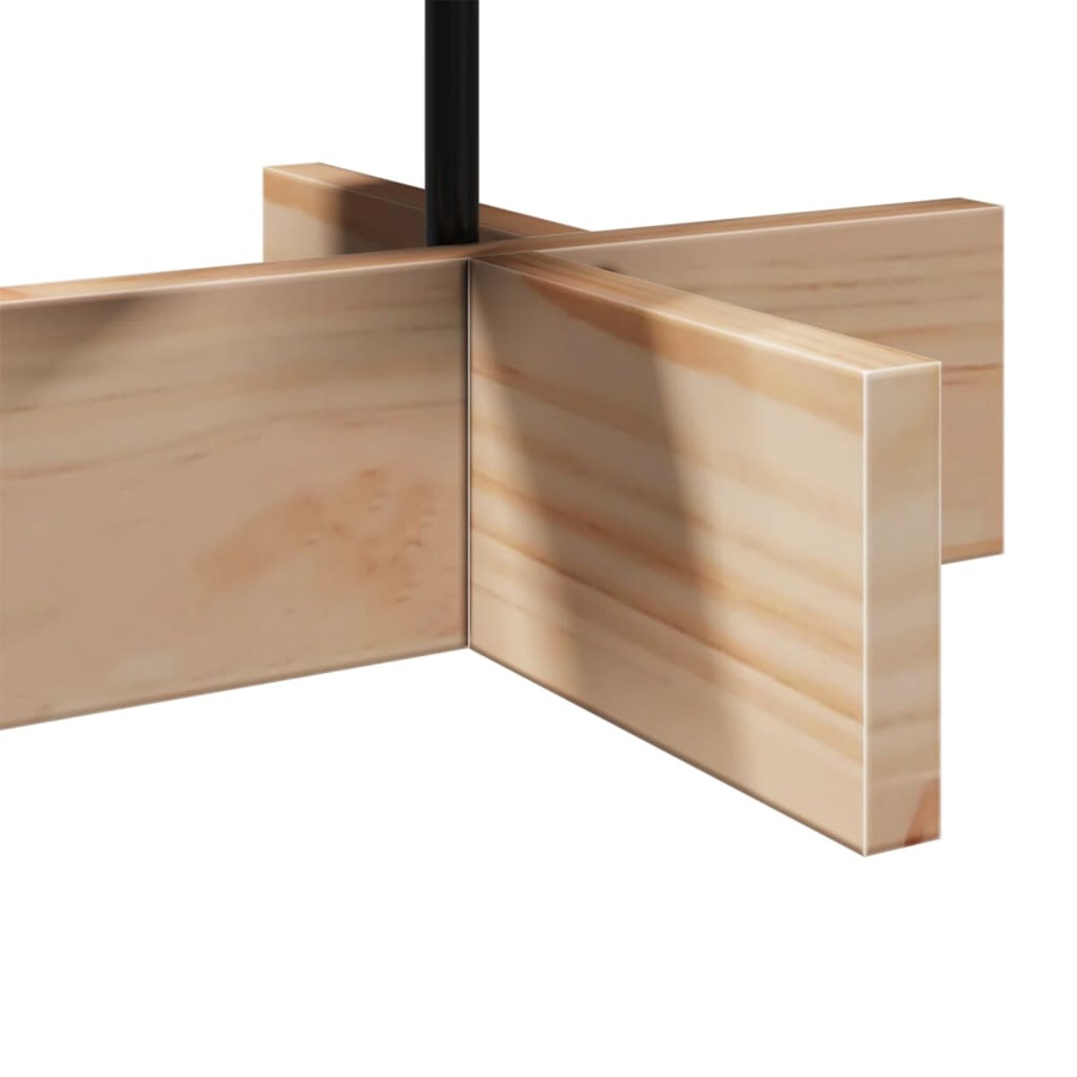 vidaXL Drewniana choinka do udekorowania, 60 cm, lite drewno sosnowe