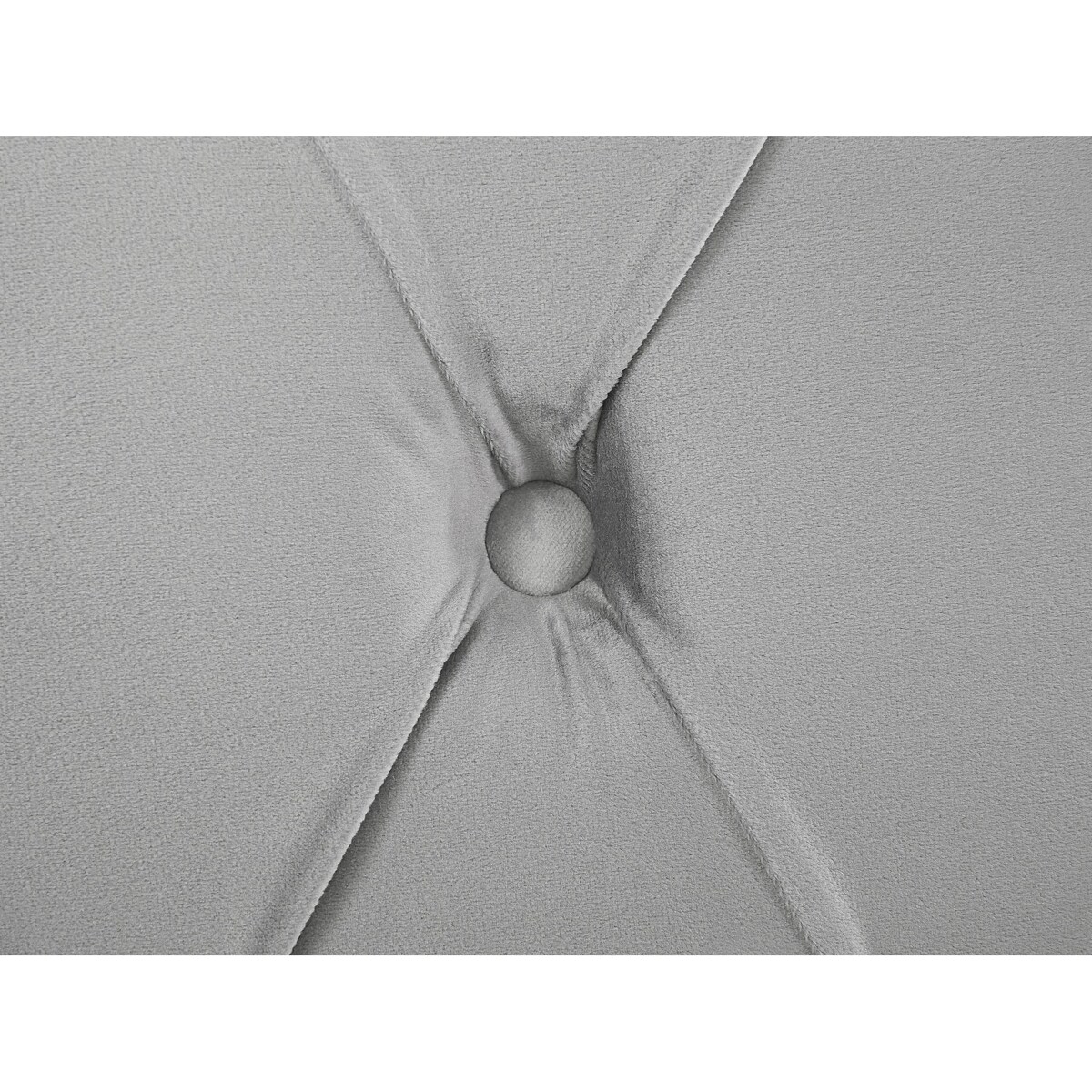 Łóżko welurowe 180 x 200 cm szare AVALLON