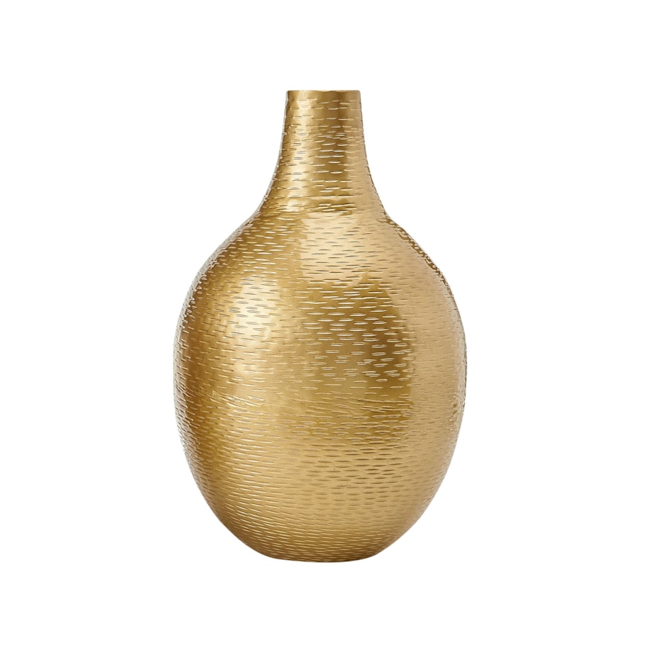 Zestaw 2 wazonów na kwiaty metalowy złoty MOHENJO