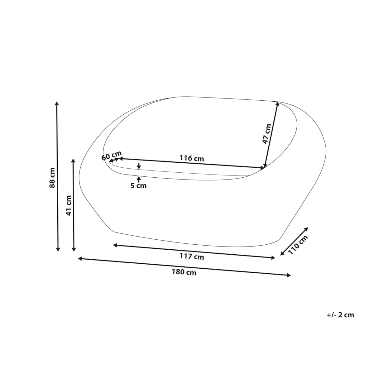 Sofa dwuosobowa 2-osobowa Rattan Naturalny MAIORI