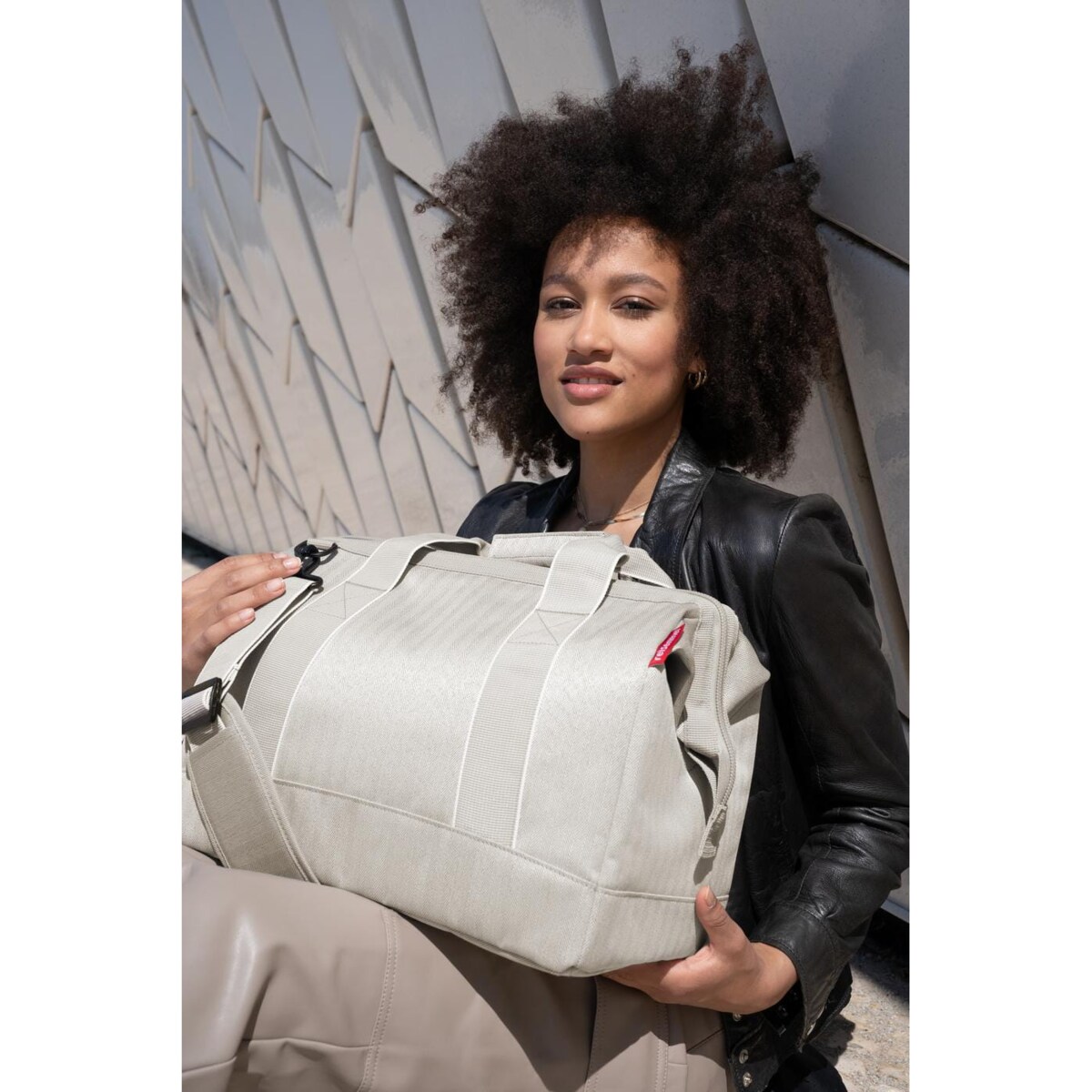 Torba ALLROUNDER M, herringbone sand