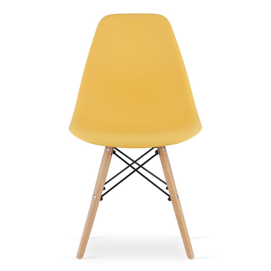 Krzesło Do Jadalni Kuchni Salonu Osaka Musztarda / Nogi Naturalne
