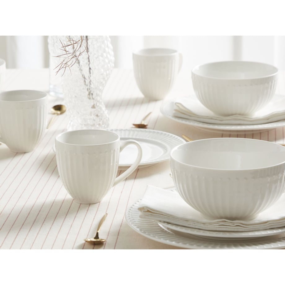 Zastawa stołowa 16-częściowa COWSLIP Porcelana Biały