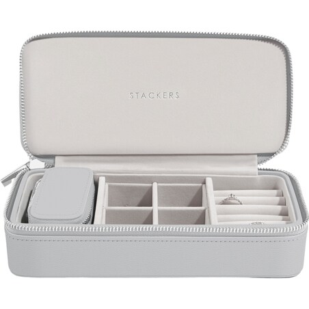 Pudełko podróżne na biżuterię Travel Large Stackers kamienna szarość