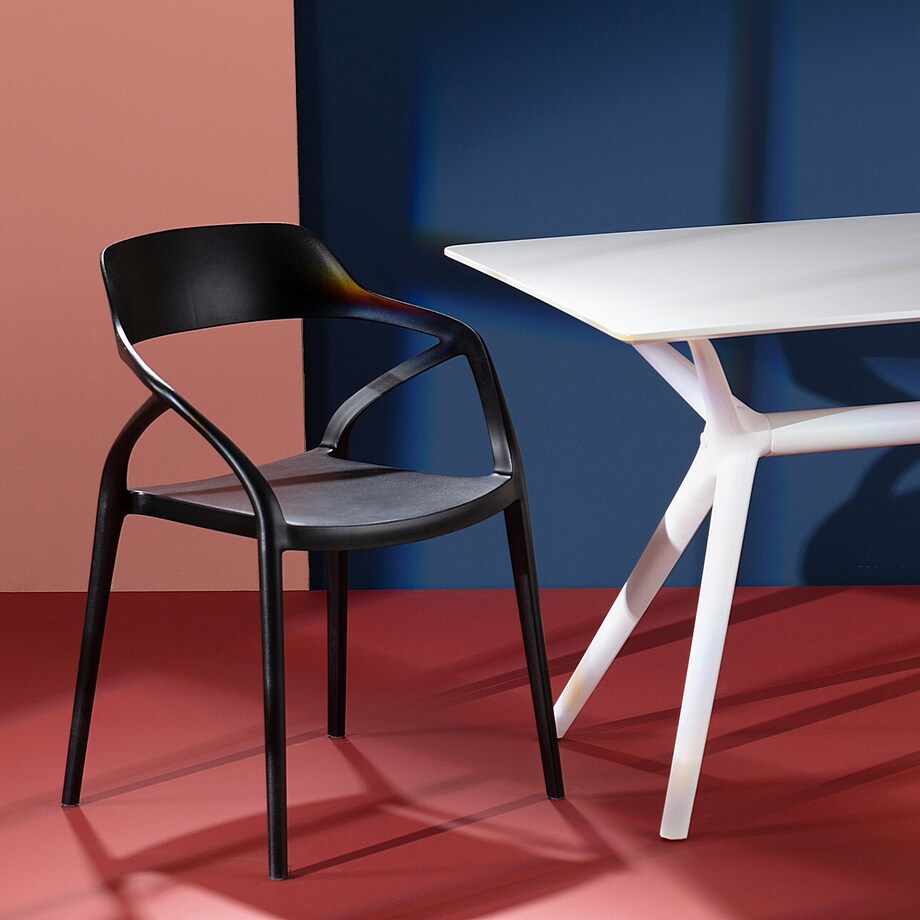 Krzesło Zing Black, 57 x 50 x 80 cm