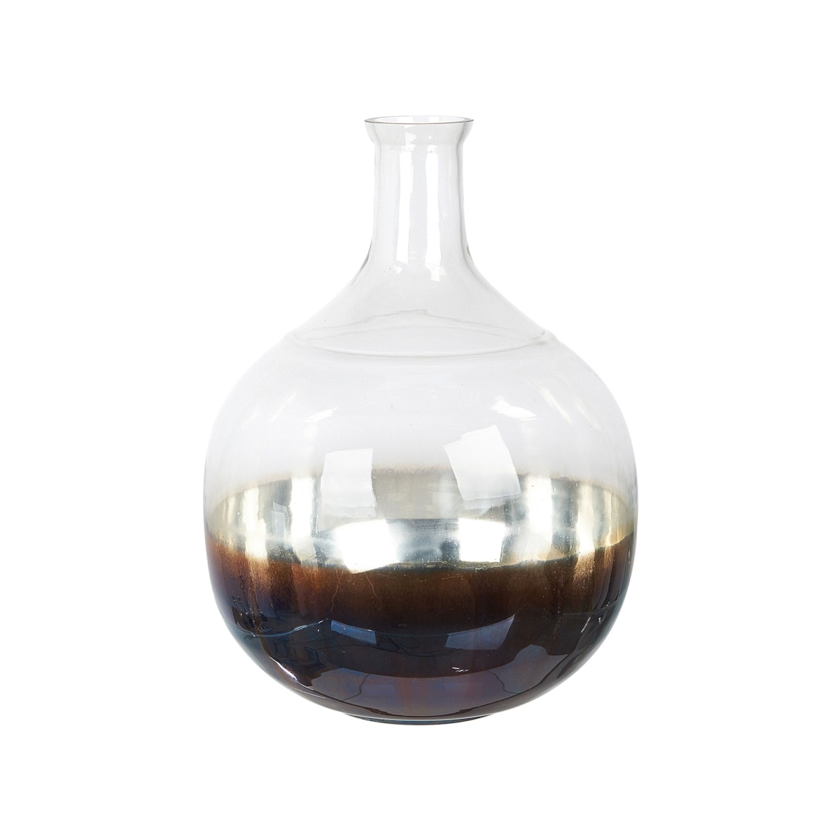 Wazon na kwiaty szklany 40 cm opalizujący wielokolorowy RAZALA