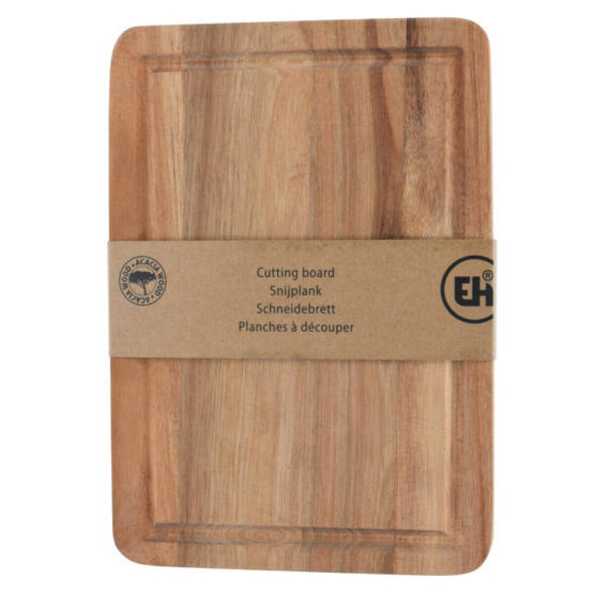 Deska do krojenia drewniana akcja WOOD, 20 x 28,2 x 1,6 cm