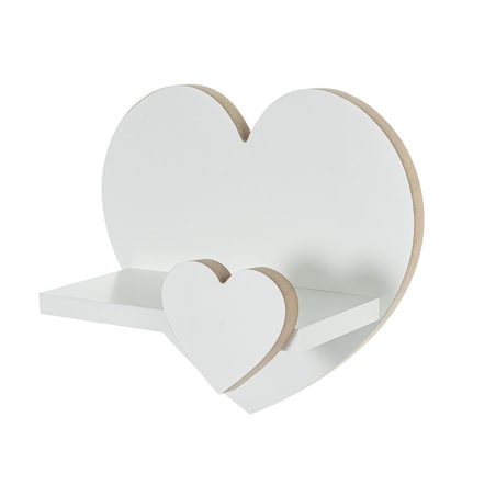 Półka Hearts 32x16x29cm, 32 x 16 x 29 cm