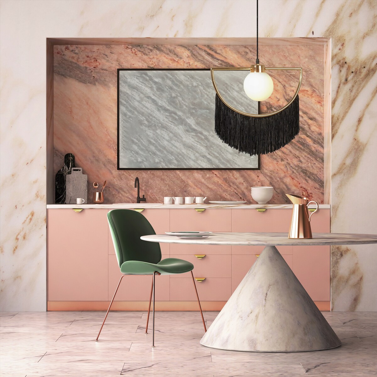 Lampa Sufitowa Wisząca Czarna Złota Glamour Gold