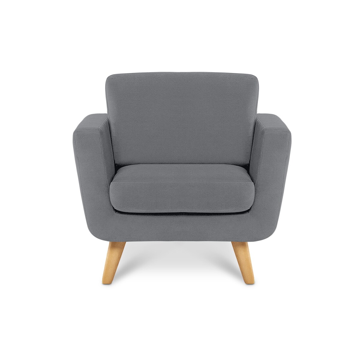 KONSIMO TAGIO Szary fotel skandynawski