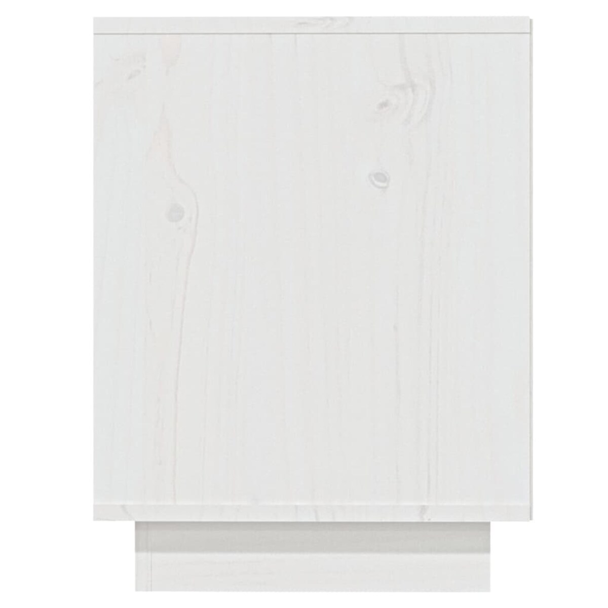 vidaXL Szafka na buty, biała, 110x34x45 cm, lite drewno sosnowe