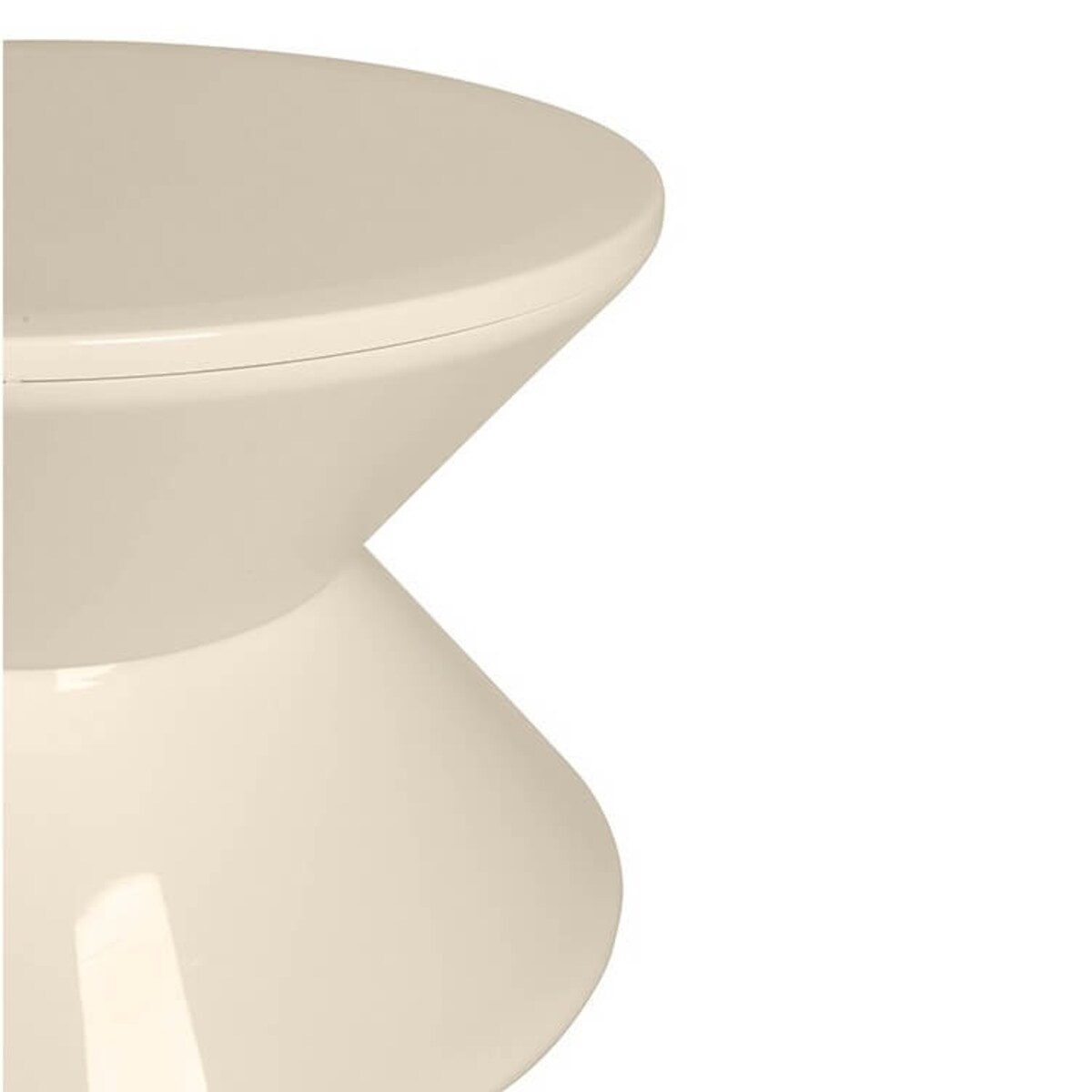 Geometryczny stolik na korytarz Turn KH1501100198 beżowy, King Home