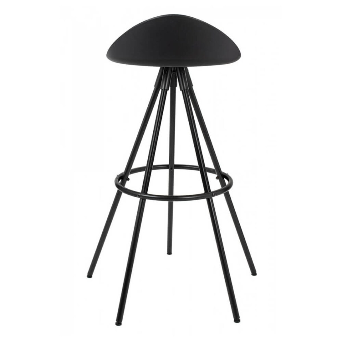 Krzesło barowe z ekoskóry Lanza 301-CCV King Home metalowe czarny