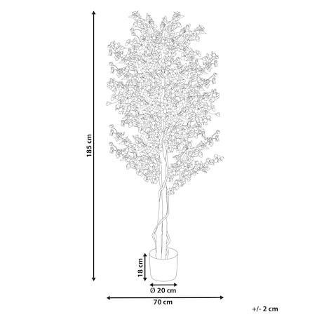 Sztuczna roślina SAKURA 185 cm Różowy
