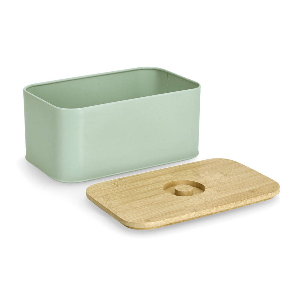 Chlebak puszka z bambusową pokrywką, 30 x 18 x 13 cm