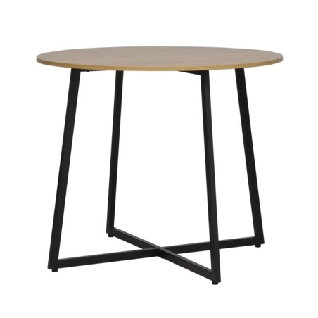 Stół okrągły LUNA 90x90 dąb/czarny
