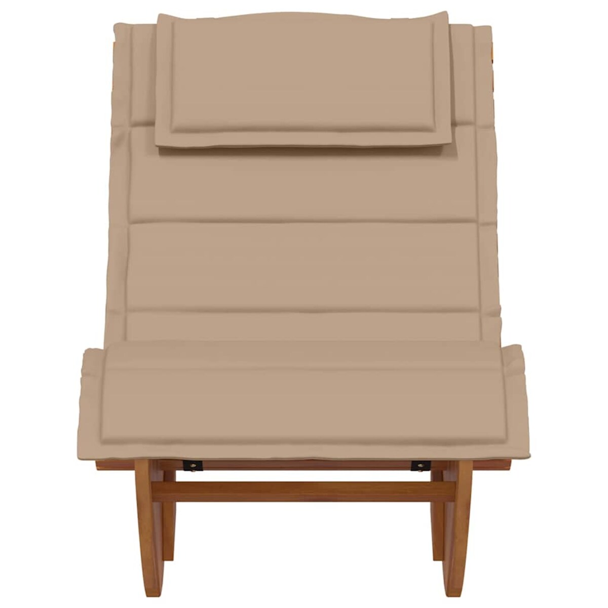 vidaXL Leżak 2 pcs Brązowy 60 x 154 x 74cm Lite drewno akacjowe