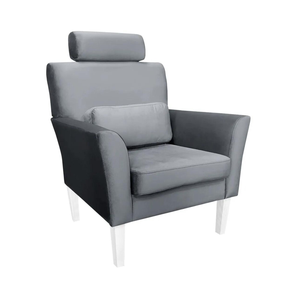 Fotel PIRO BL VELVET ciemnoszary