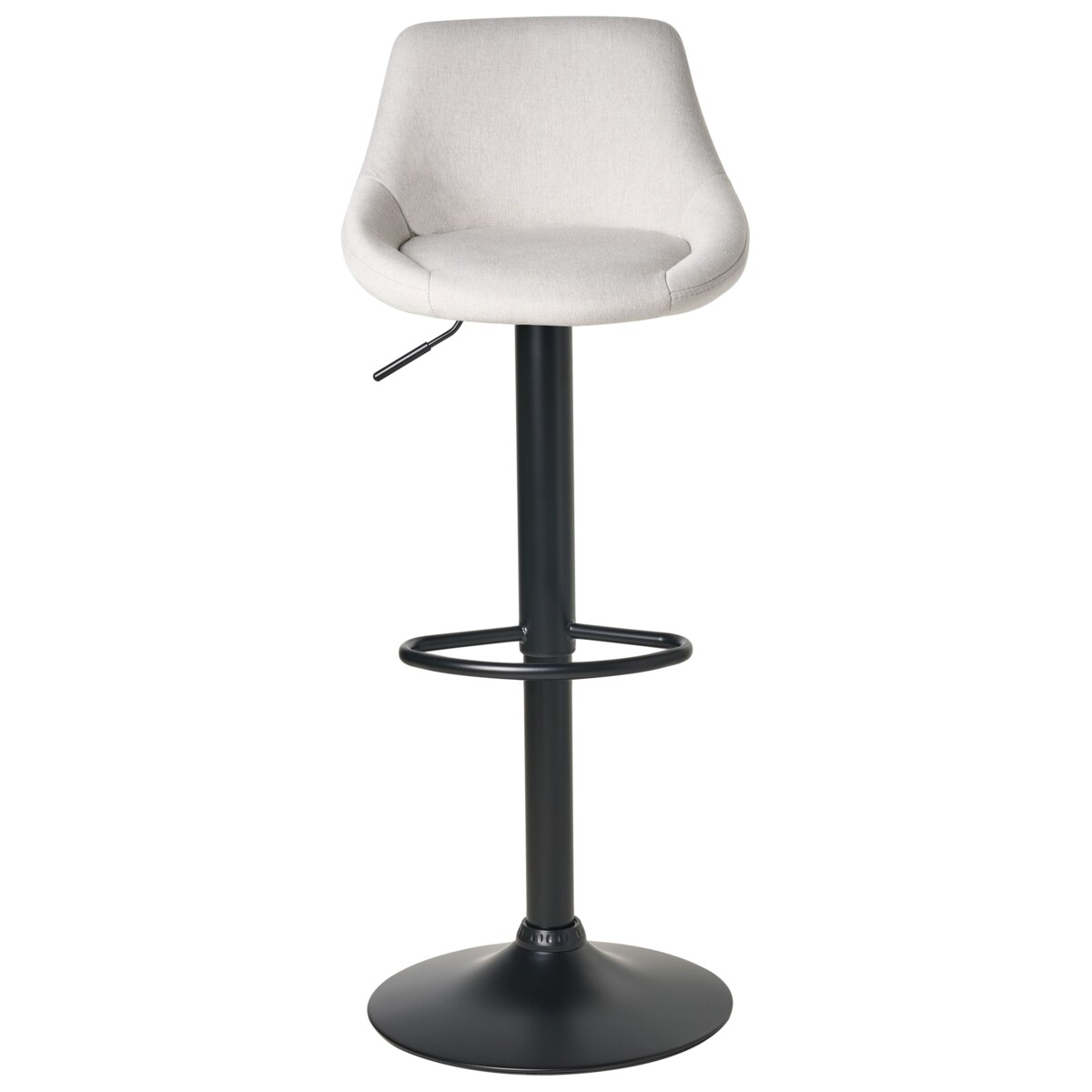 Zestaw 2 hokerów barowych MEDULIN Obrotowy Jasnoszary