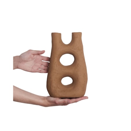 Kamionka Wazon na kwiaty 27 cm Brązowy UARU