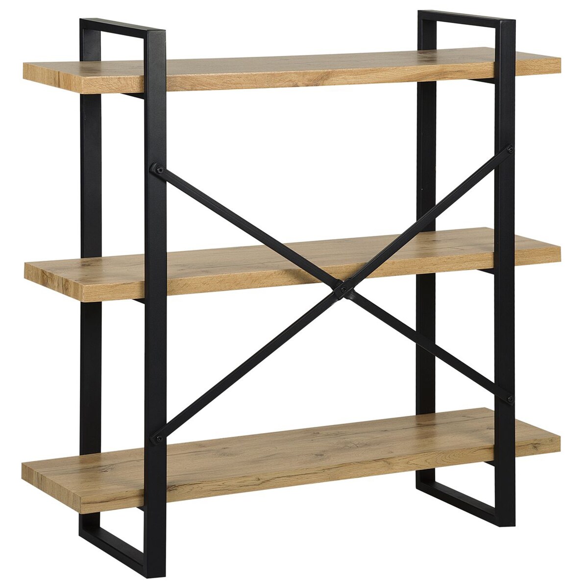 Regał 3 półki TIMBER 111 cm Jasnobrązowy