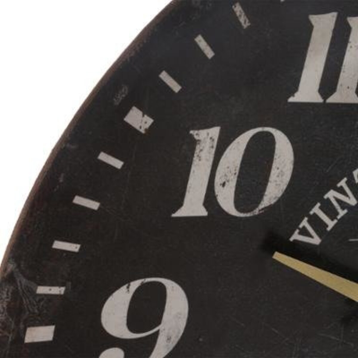 Zegar na ścianę drewniany, zegar ścienny z czytelnymi cyframi, Ø 38 cm