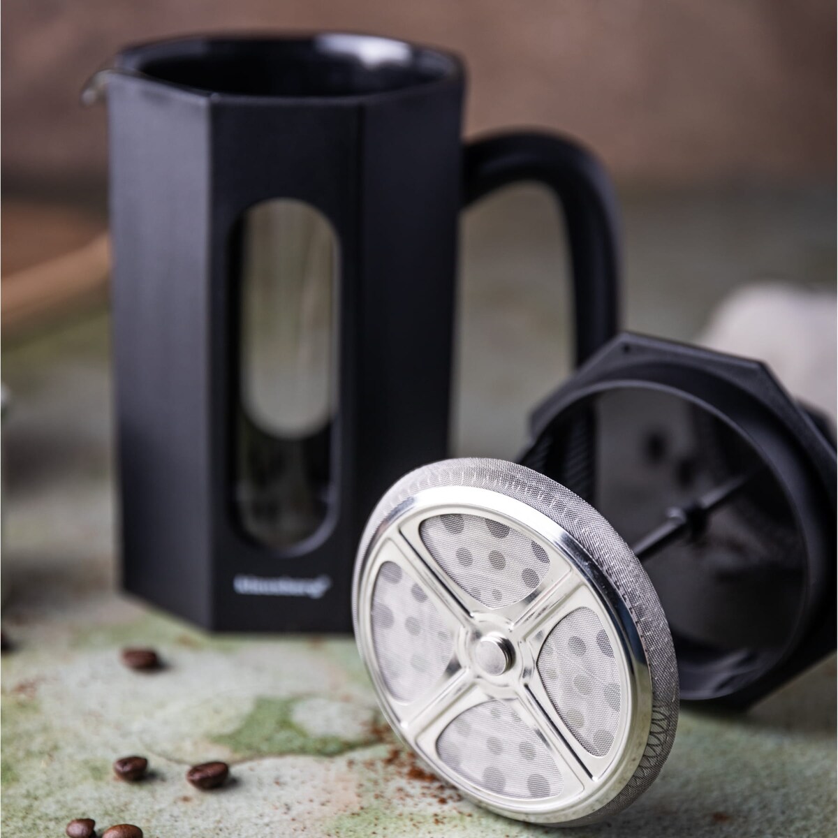 Zaparzacz do kawy herbaty 0.60L French Press czarny KLAUSBERG