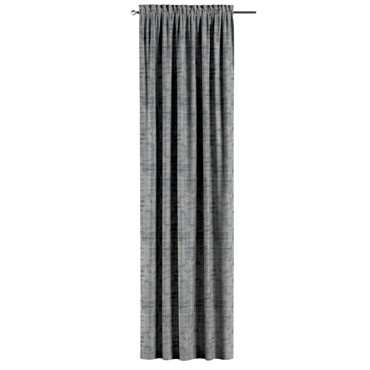 Zasłona na kanale z grzywką 1 szt. 130x245 szary beton