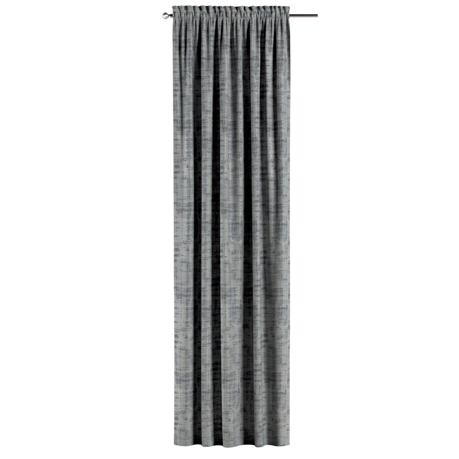 Zasłona na kanale z grzywką 1 szt. 130x245 szary beton